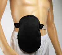 Black With Black Ostomy Colostomy Urostomy Pouch Bag Fastomy Cover For Convatec & Hollister